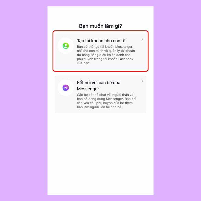 Thử ngay Messenger Kids cho trẻ em để bảo vệ con bạn từ bây giờ