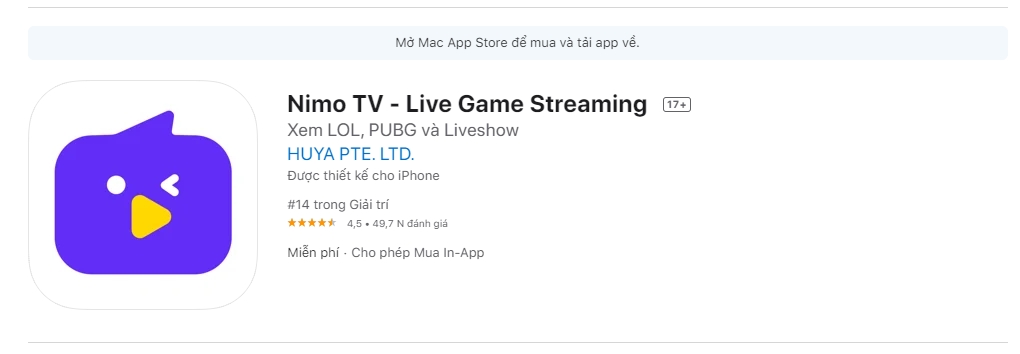 xem stream trên nimo