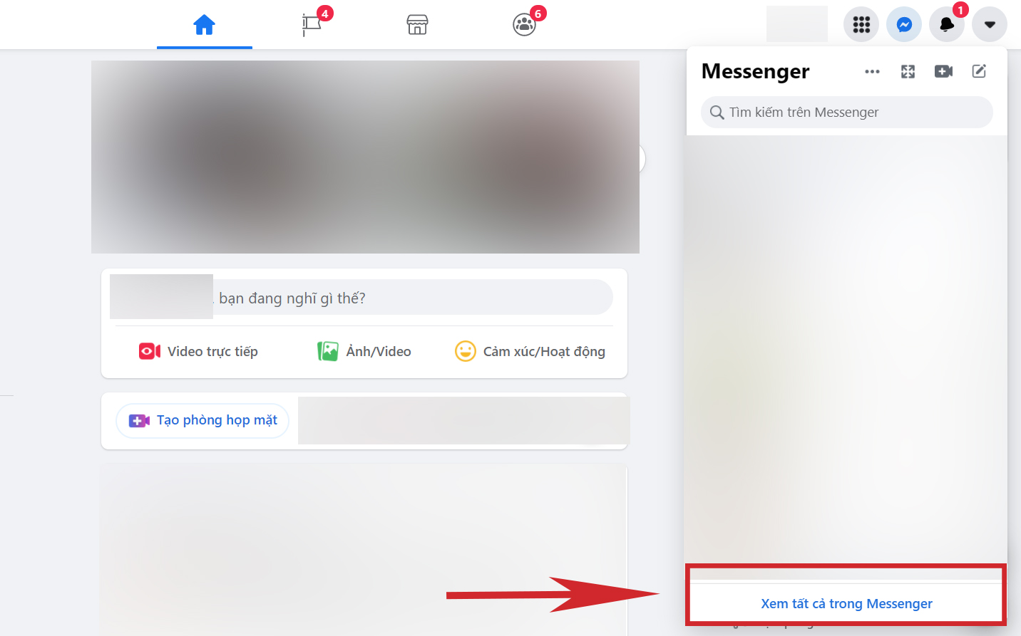 Cách ẩn tin nhắn trên Messenger cho máy tính bước 2