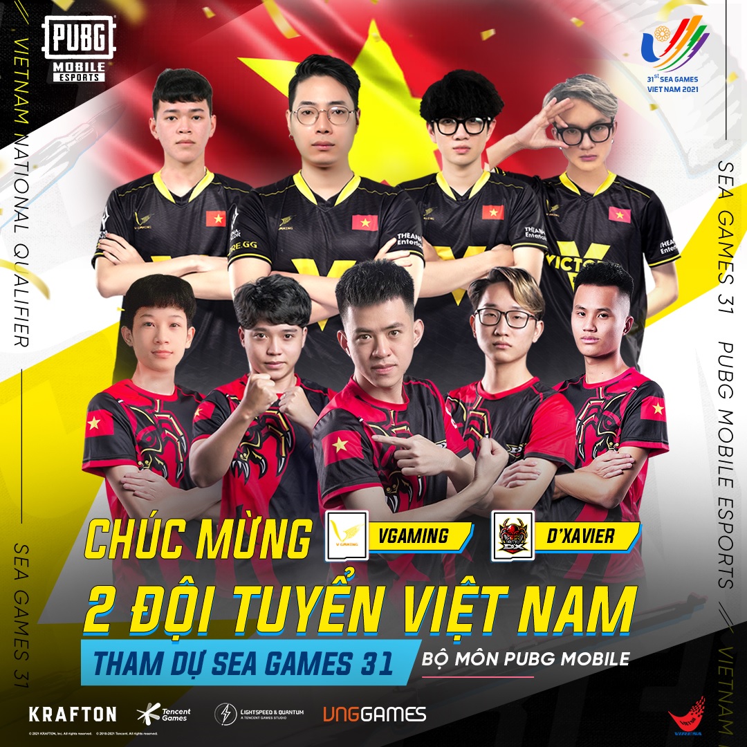 V Gaming là đại diện thứ 2 của PUBG Mobile Việt Nam tham dự SEA Games 31 sắp tới