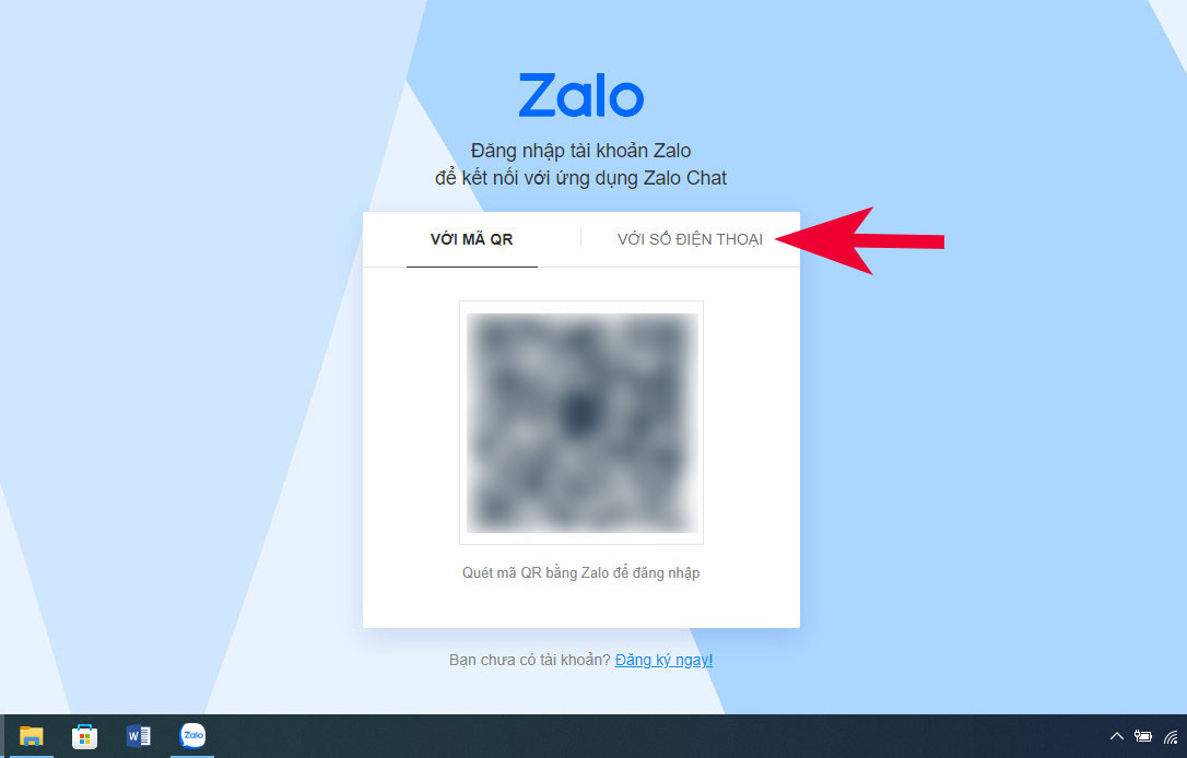 Zalo web - Đăng nhập trên Google Chrome trên máy tính