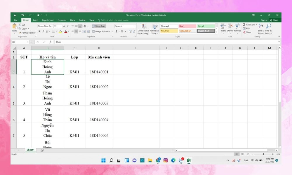 Cách xuống dòng trong Excel với Find & Replace bước 5