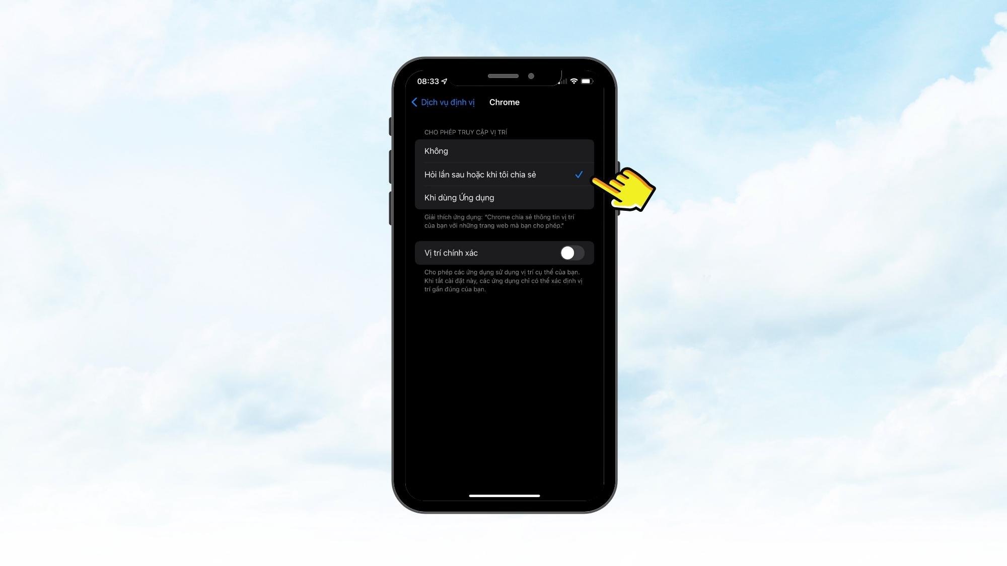 Tắt các tính năng chia sẻ vị trí trên iPhone, MacBook - Mẹo bảo mật iPhone - Bước 3