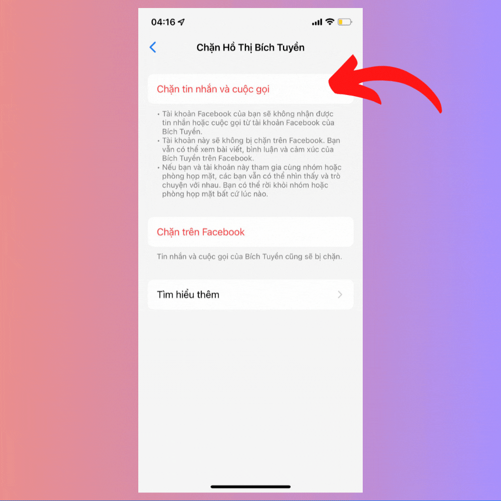 Cách chặn những người gây rối, làm phiền bạn trên Messenger