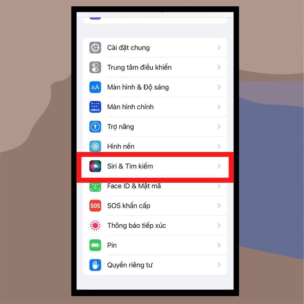 Hướng dẫn cách bật Siri bước 2