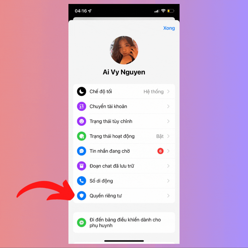 Cách từ chối nhận tin nhắn nhạy cảm trên Messenger