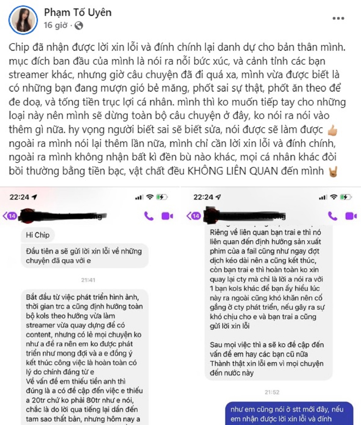 Nữ streamer bóc phốt giám đốc gạ tình, ăn chặn tiền lương