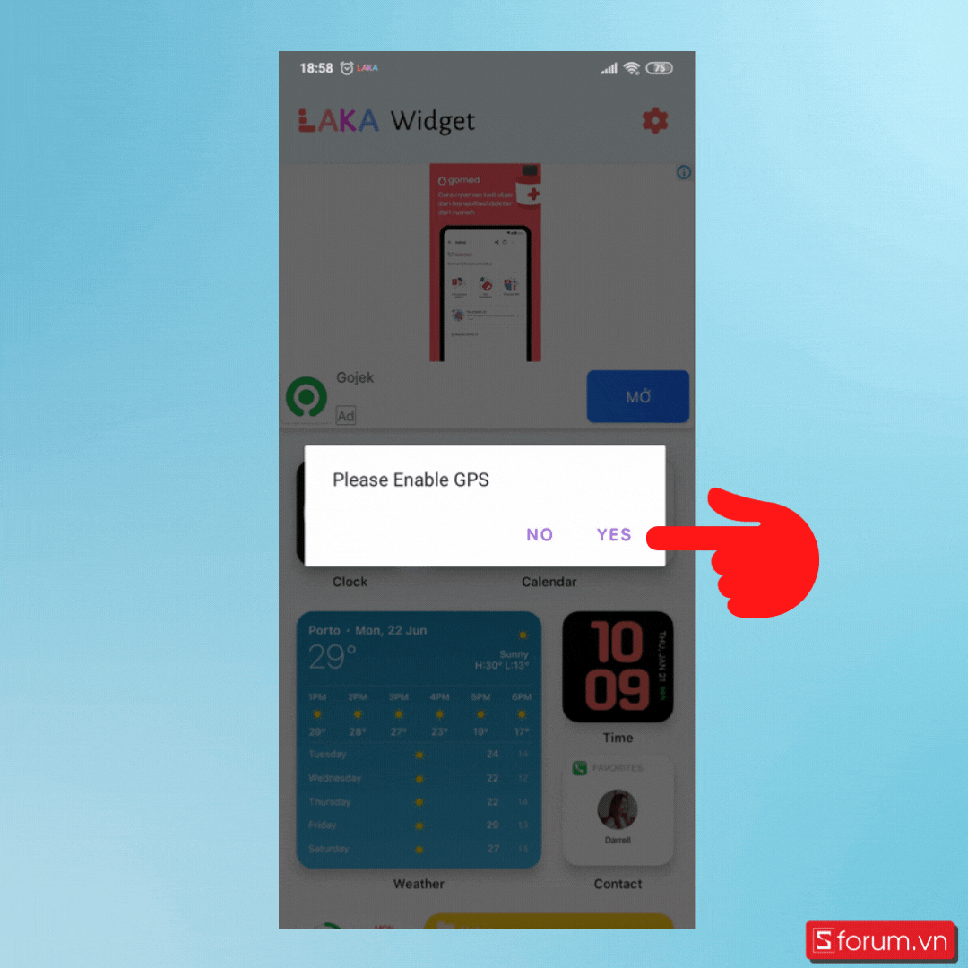 Cách trang trí màn hình điện thoại với Widget iOS 15 cho Android - Bước 2