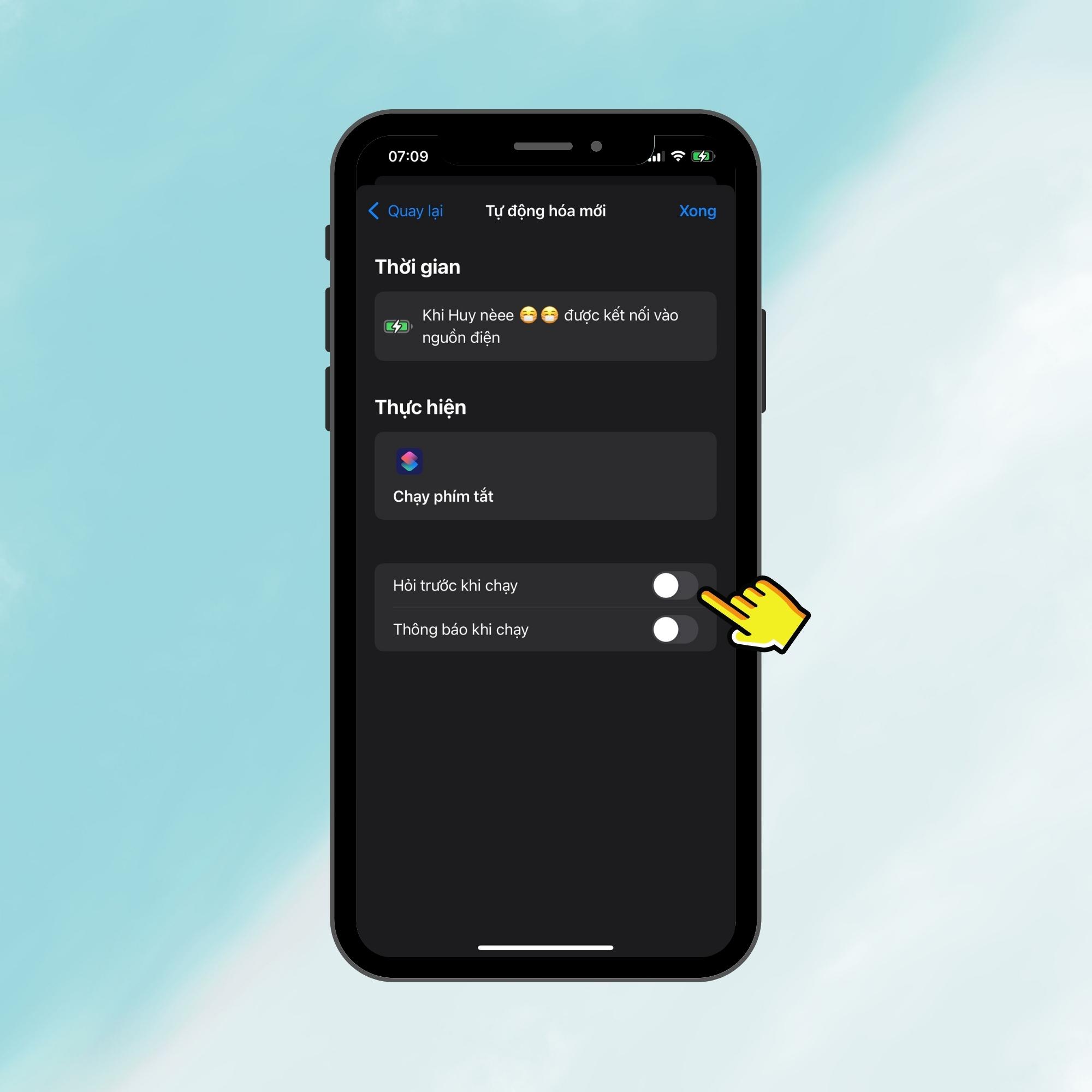 Hướng dẫn chi tiết cách thay cài đặt âm báo cắm sạc dành cho iPhone- Bước 13