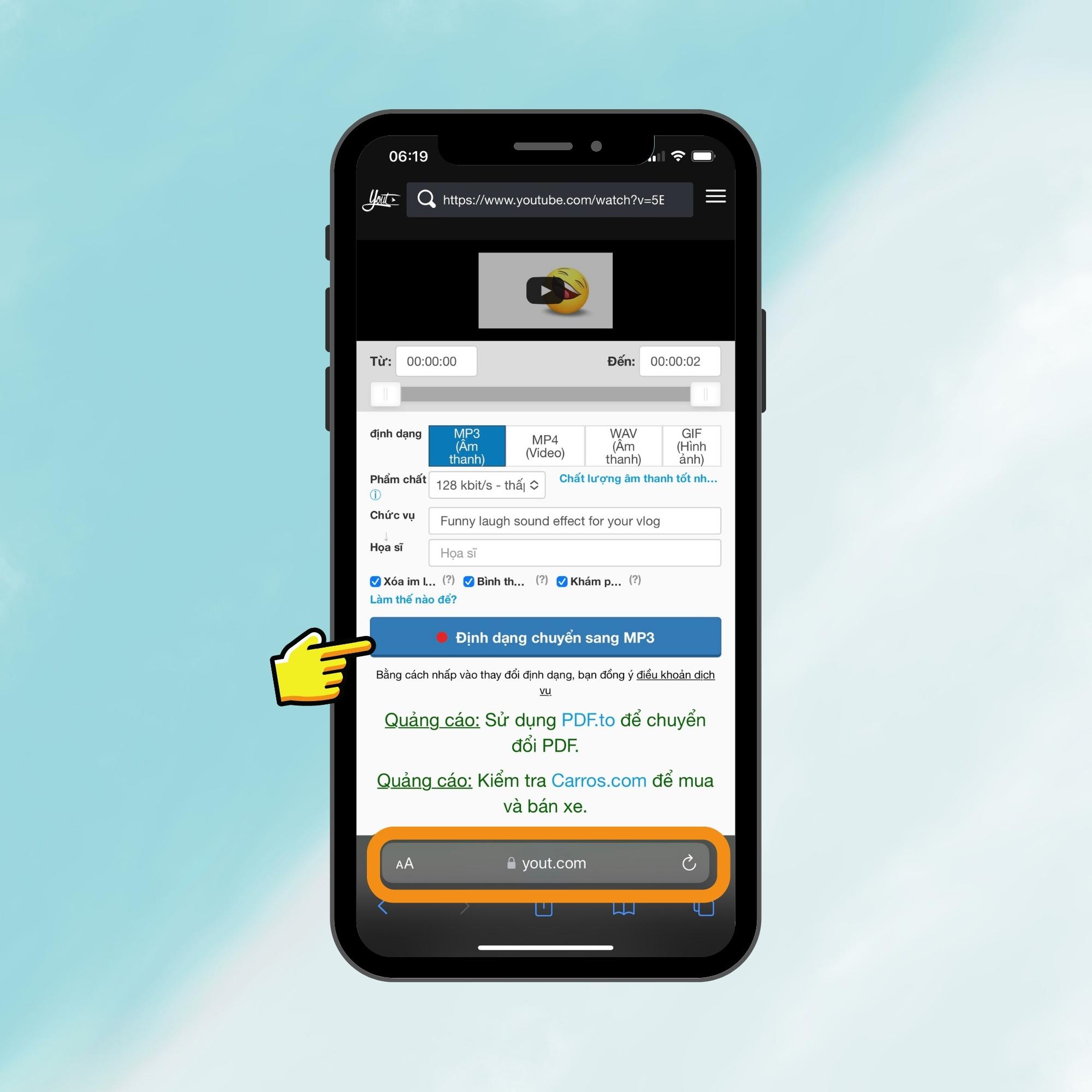 Hướng dẫn chi tiết cách thay cài đặt âm báo cắm sạc dành cho iPhone- Bước 3