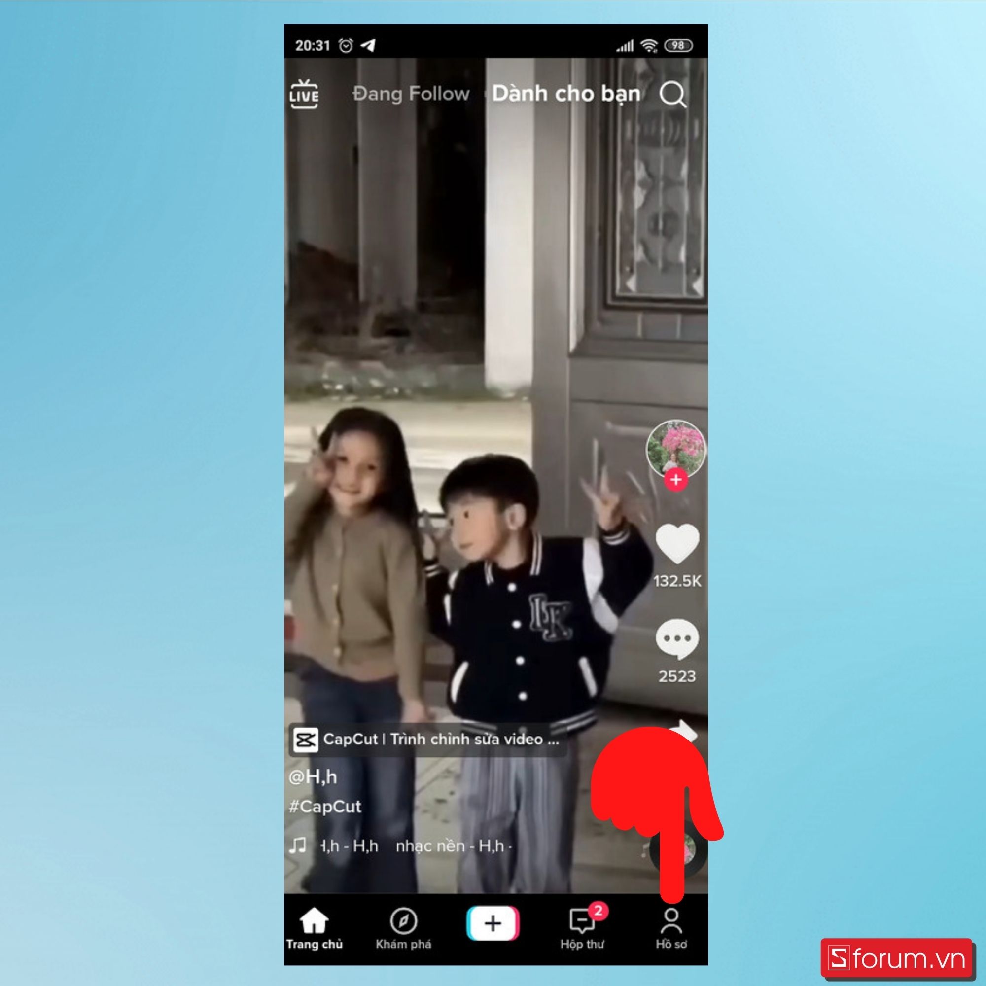 Cách đổi số điện thoại trên TikTok đơn giản - Bước 1