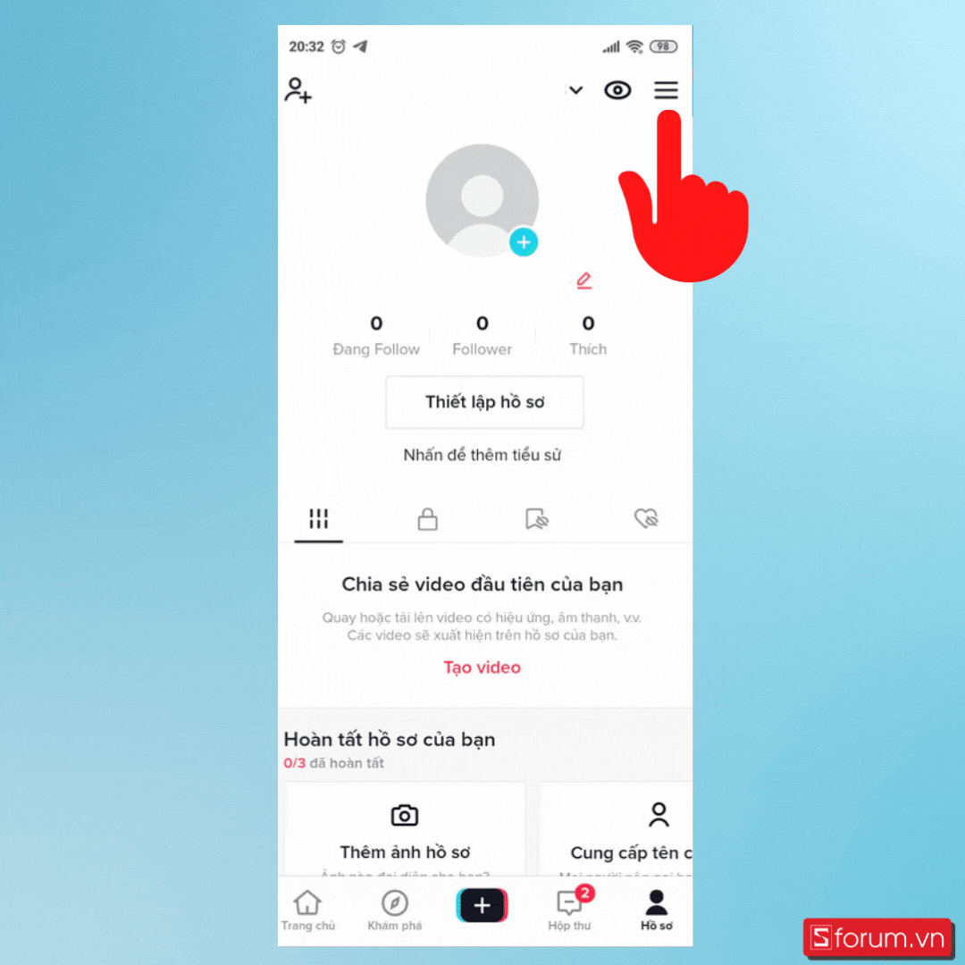 Cách đổi số điện thoại trên TikTok đơn giản - Bước 2