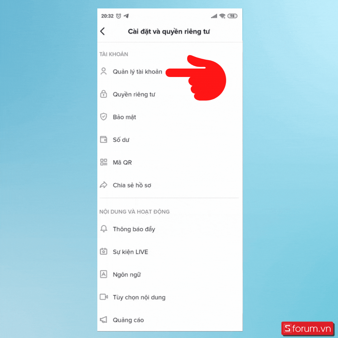 Cách đổi số điện thoại trên TikTok đơn giản - Bước 3