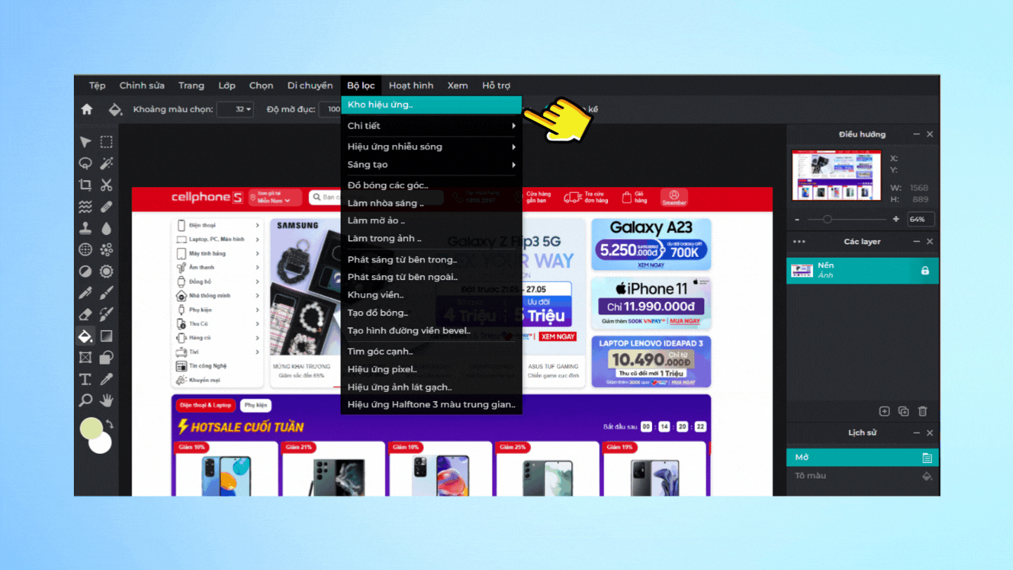 Hướng dẫn chi tiết cách sử dụng Pixlr đơn giản, nhanh chóng cho người mới - Bước 5