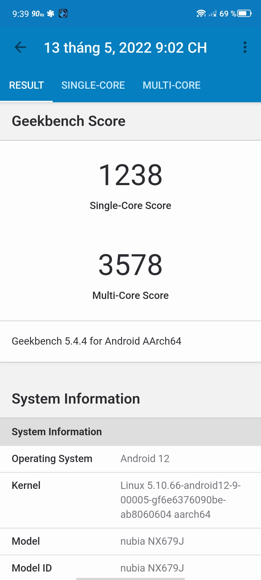 Điểm Geekbench