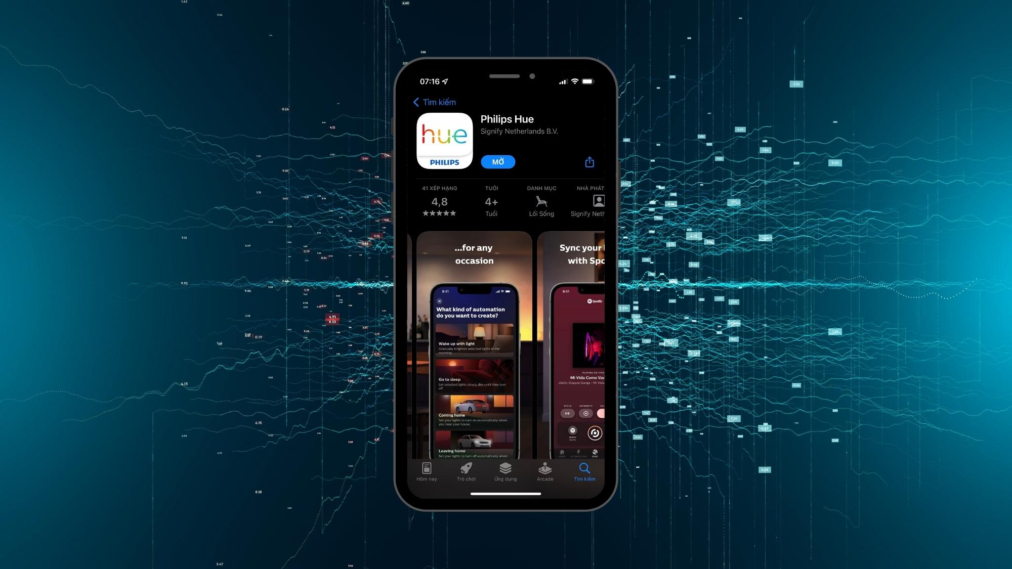 Hướng dẫn điều khiển Philips Hue trên Apple Watch- Bước 1