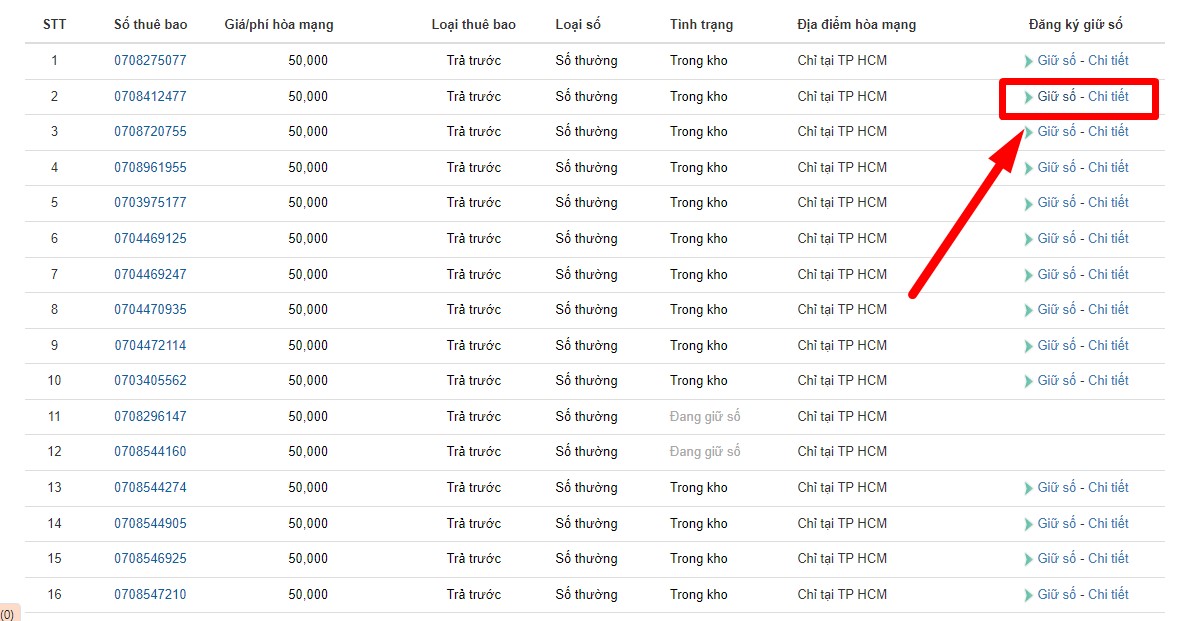 Đặt mua SIM đầu số 070 online tại nhà đơn giản bước 3