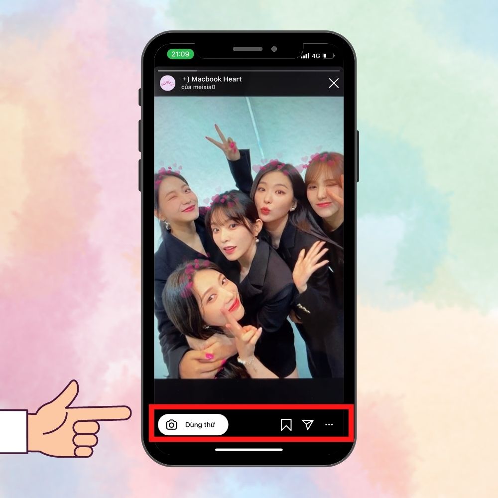 Cách tải filter trên Instagram bước 5