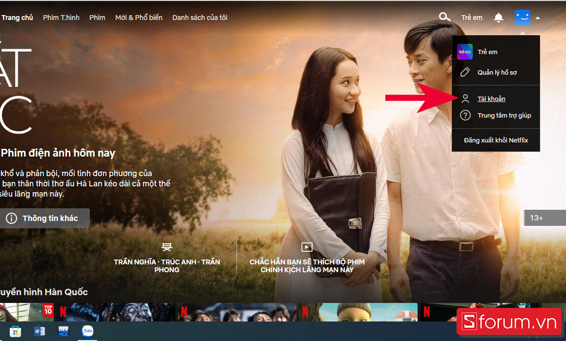 Vô hiệu chức năng phát tự động trên Netflix - bước 1