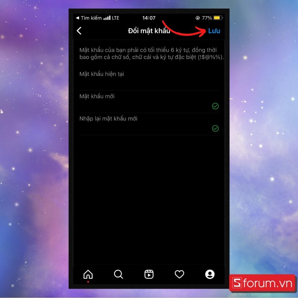 Cách đổi mật khẩu Instagram đơn giản - Bước 5 