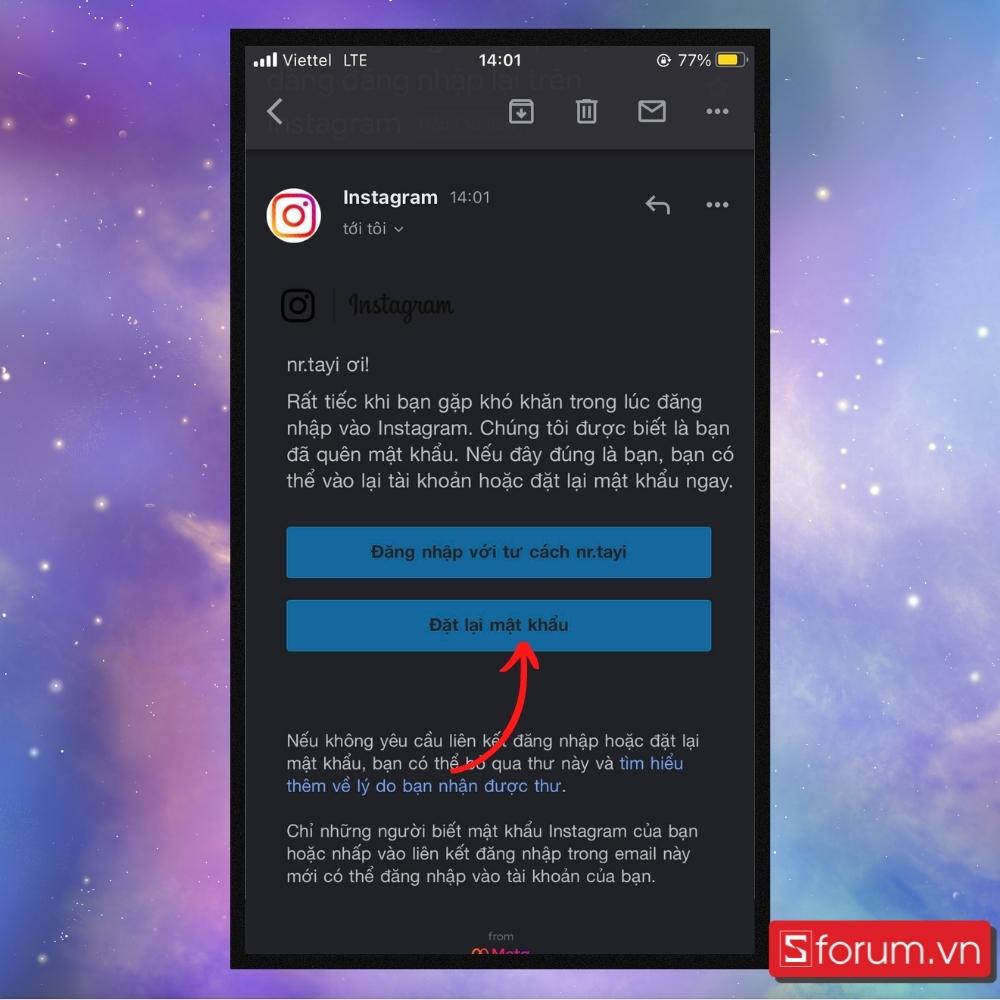 Cách lấy mật khẩu Instagram trên điện thoại - Bước 4 
