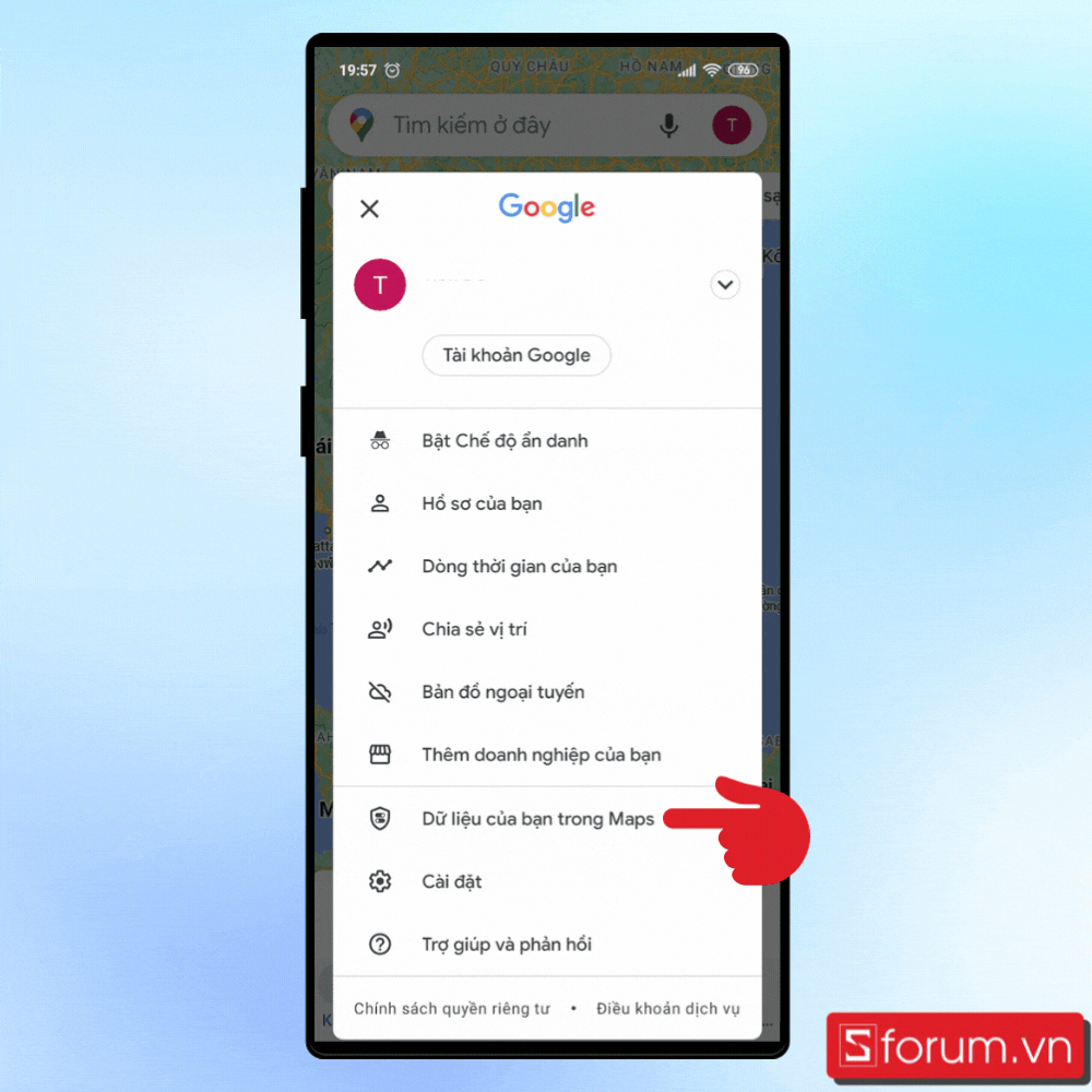 Cách bật Nhật ký vị trí trên Google Maps - Bước 2