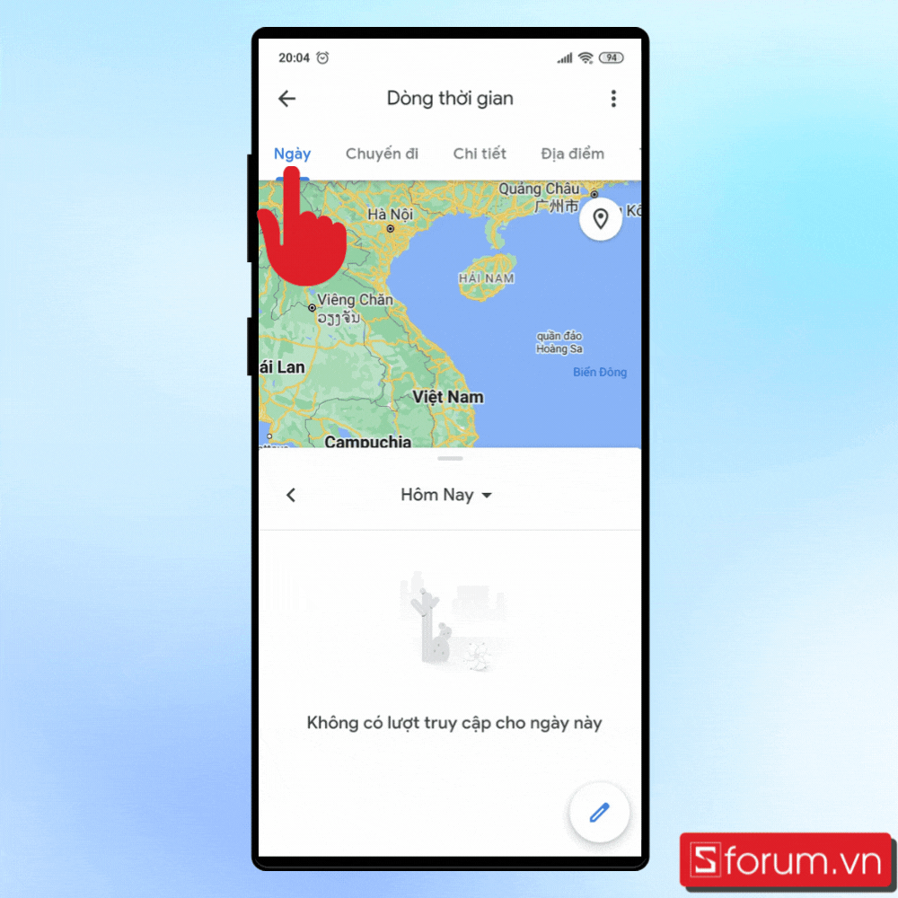 Cách xem dòng thời gian trên Google Maps - Bước 