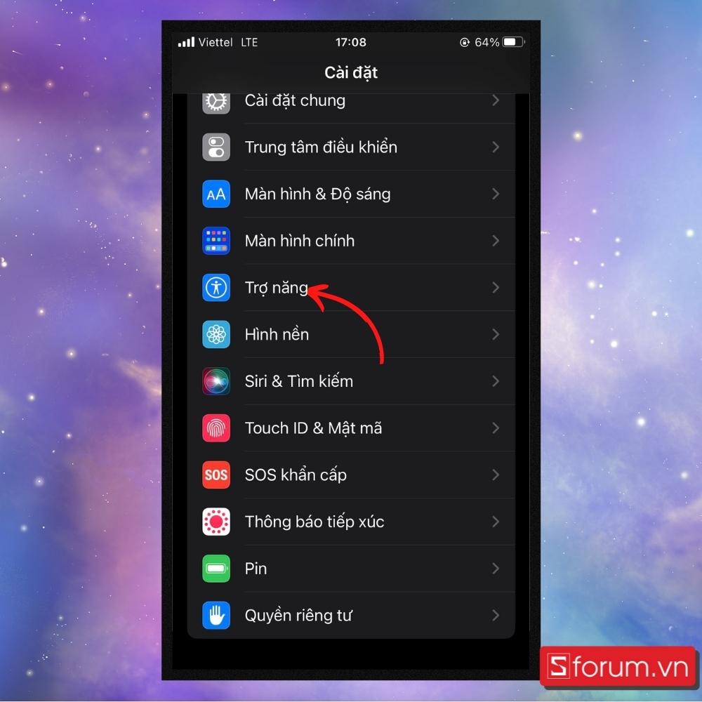 Cài đặt độ sáng màn hình tự động - Bước 1 