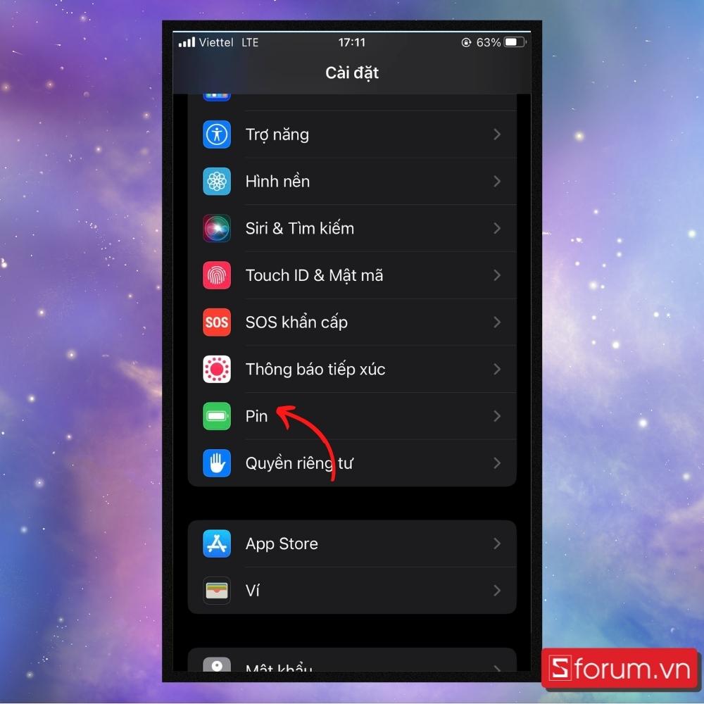 Bật chế độ tiết kiệm pin - Bước 1 