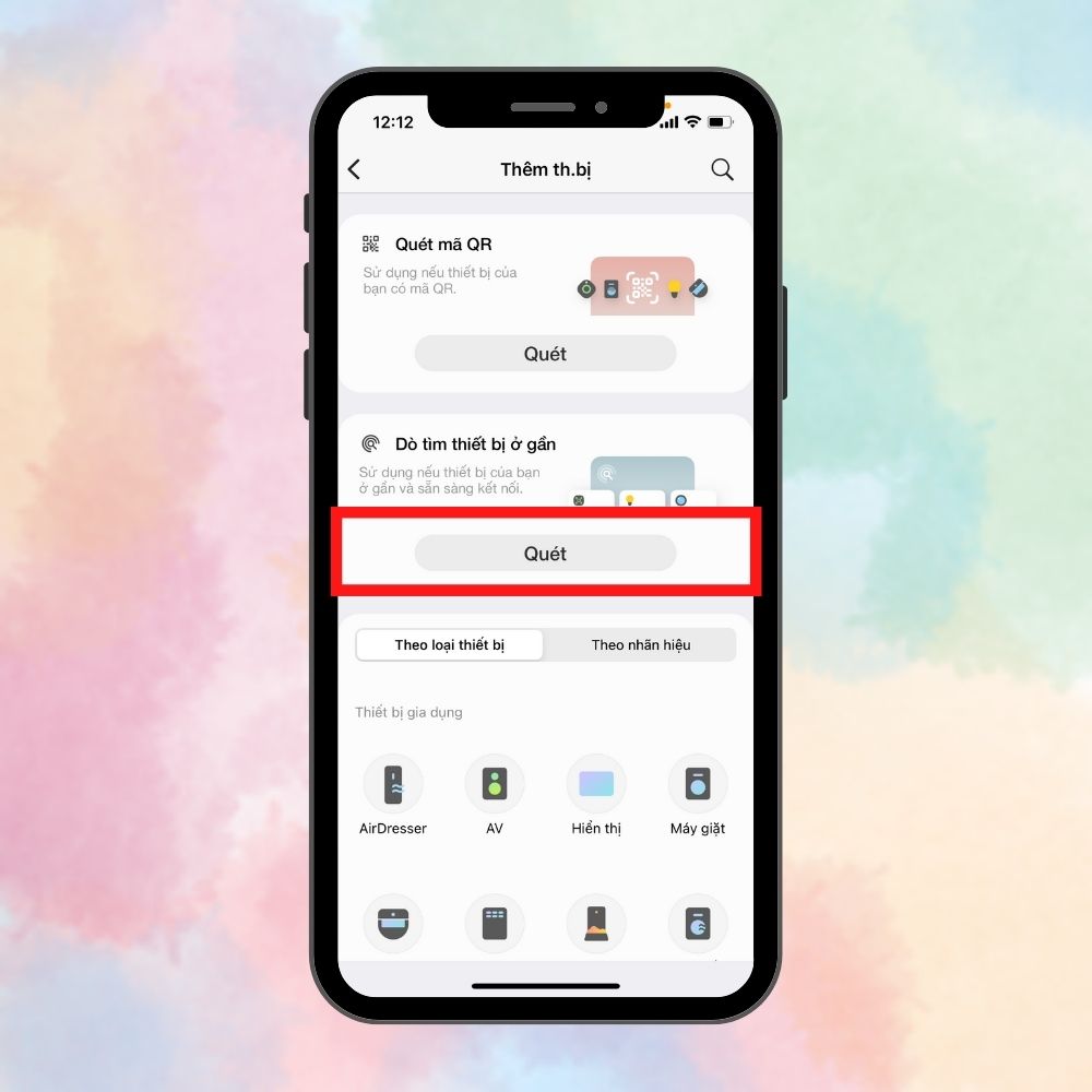 Kết nối không qua dây nốibằng ứng dụng Samsung Smart Things bước 4