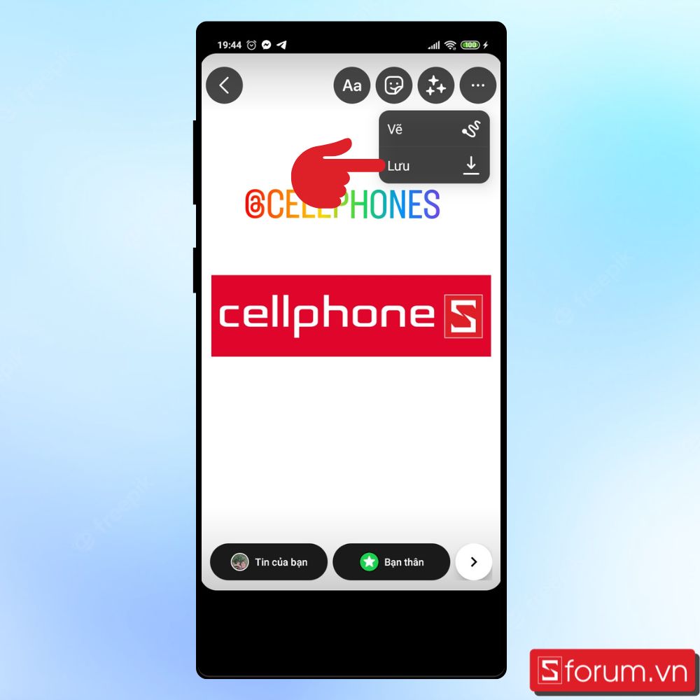 Cách sử dụng sticker trên Instagram - Bước 5