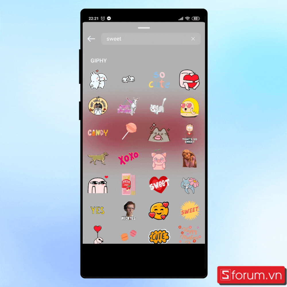 Sticker ngọt ngào