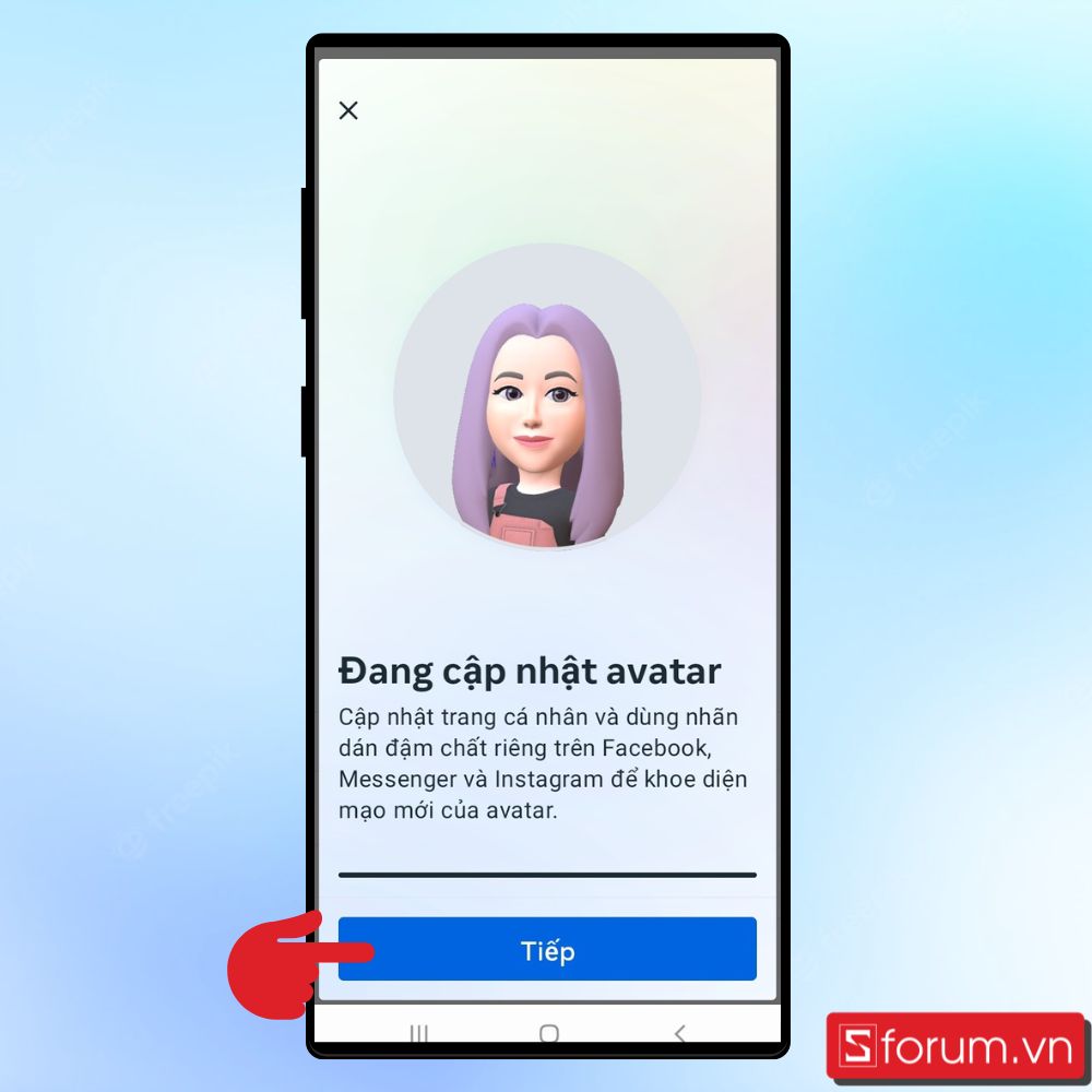 Hướng dẫn cách tạo avatar 3D trên Instagram cực đơn giản - bước 4