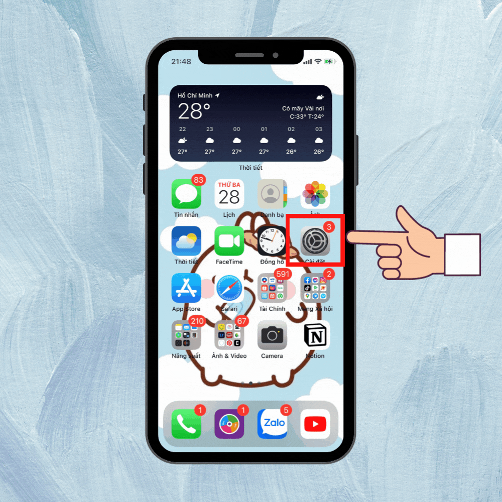Hướng dẫn cách thay đổi chế độ máy ảnh mặc định trên iPhone bước 1