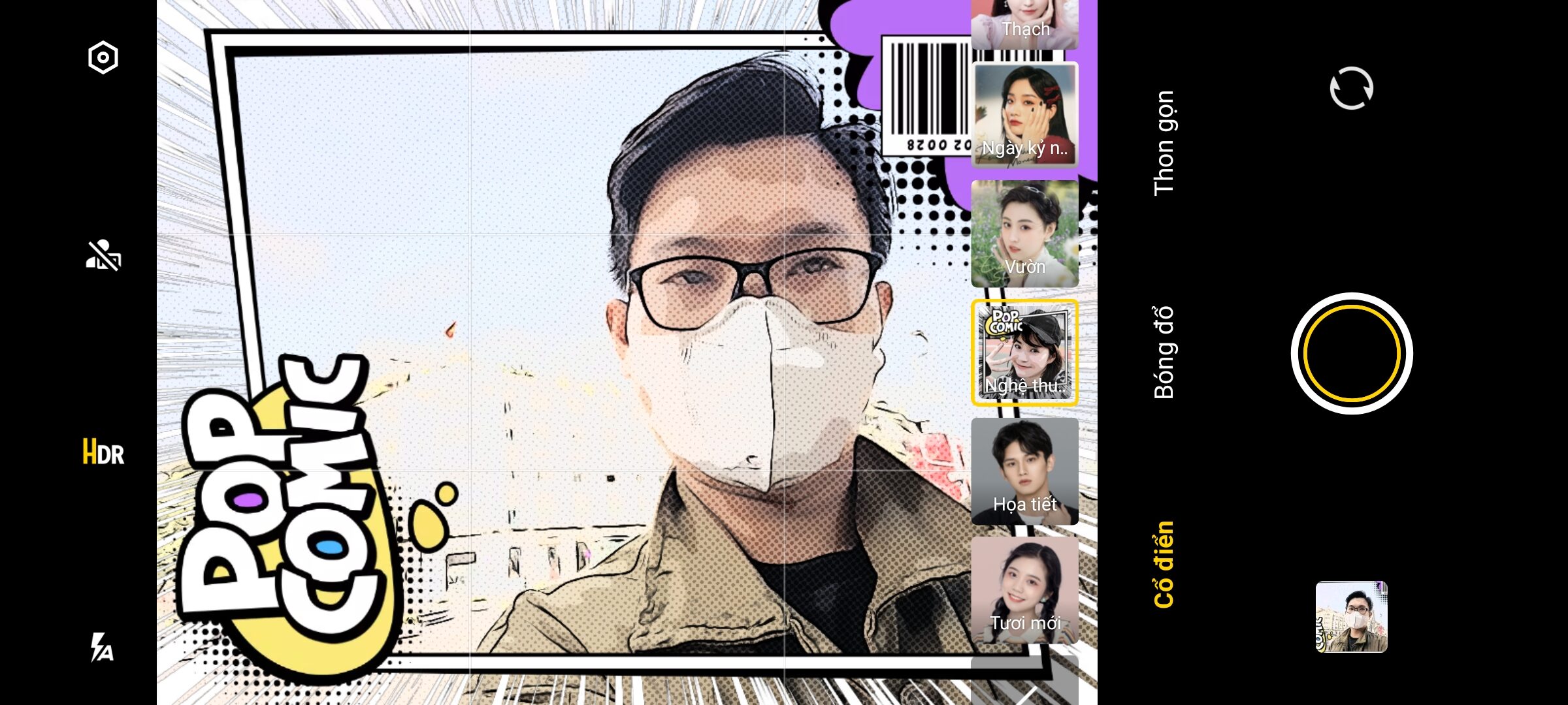 bộ lọc trên Vivo X80 