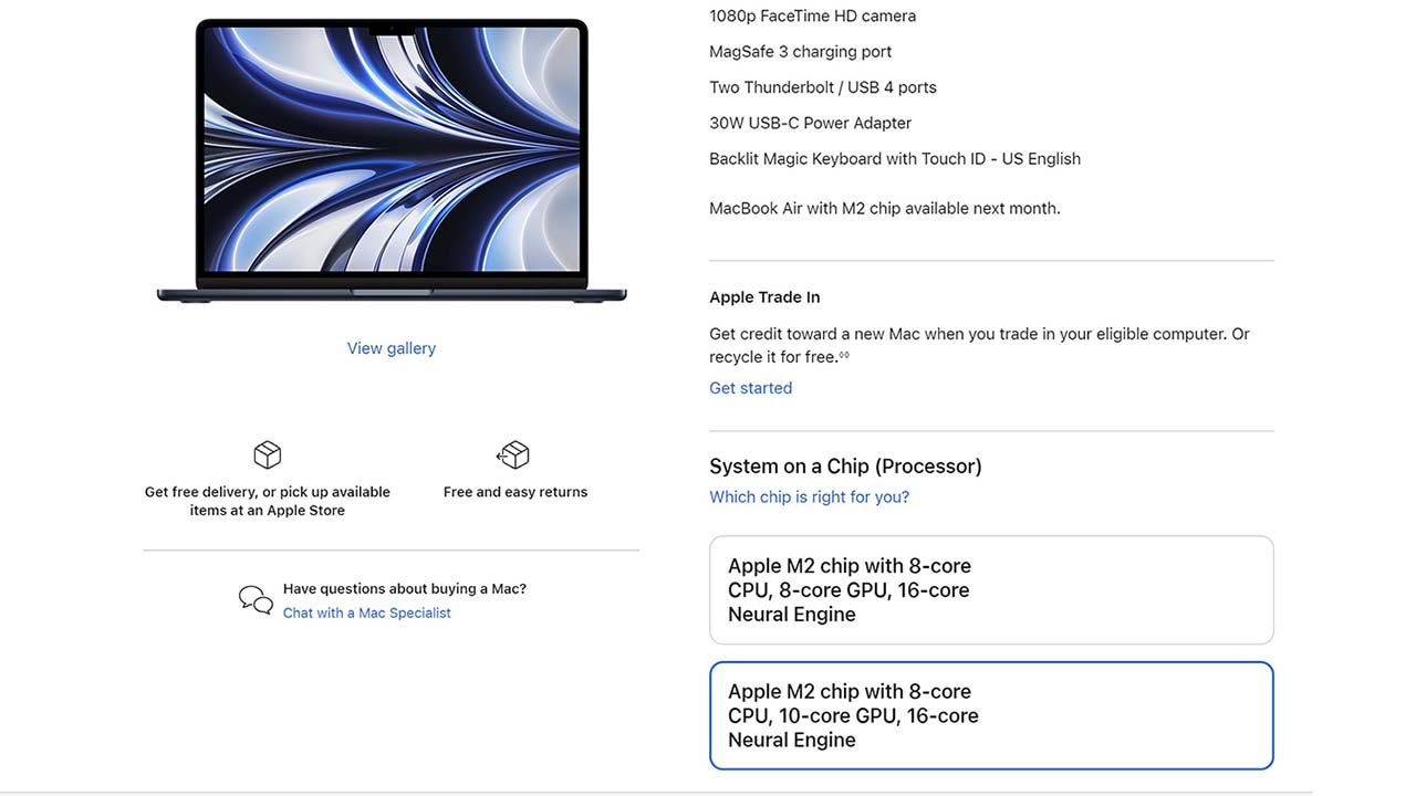 Bóp option cơ bản để người mua chọn option cao, rất Apple