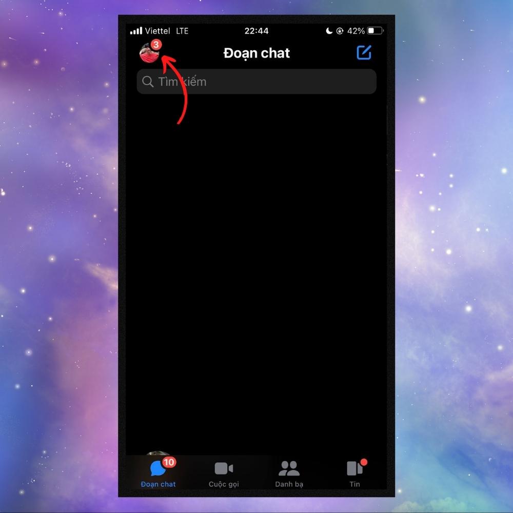 Cách đặt mật khẩu Messenger - Bước 1 