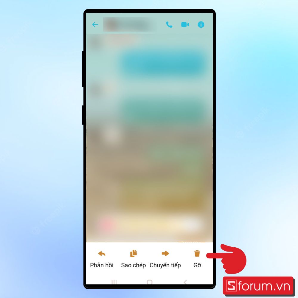 Cách thu hồi tin nhắn trên Messenger bằng điện thoại - bước 2