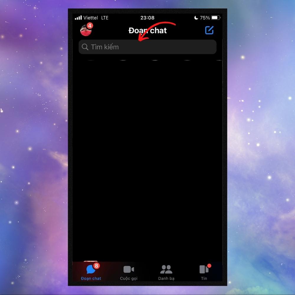 Cách xóa người lạ trên thanh tìm kiếm Messenger - Bước 1 