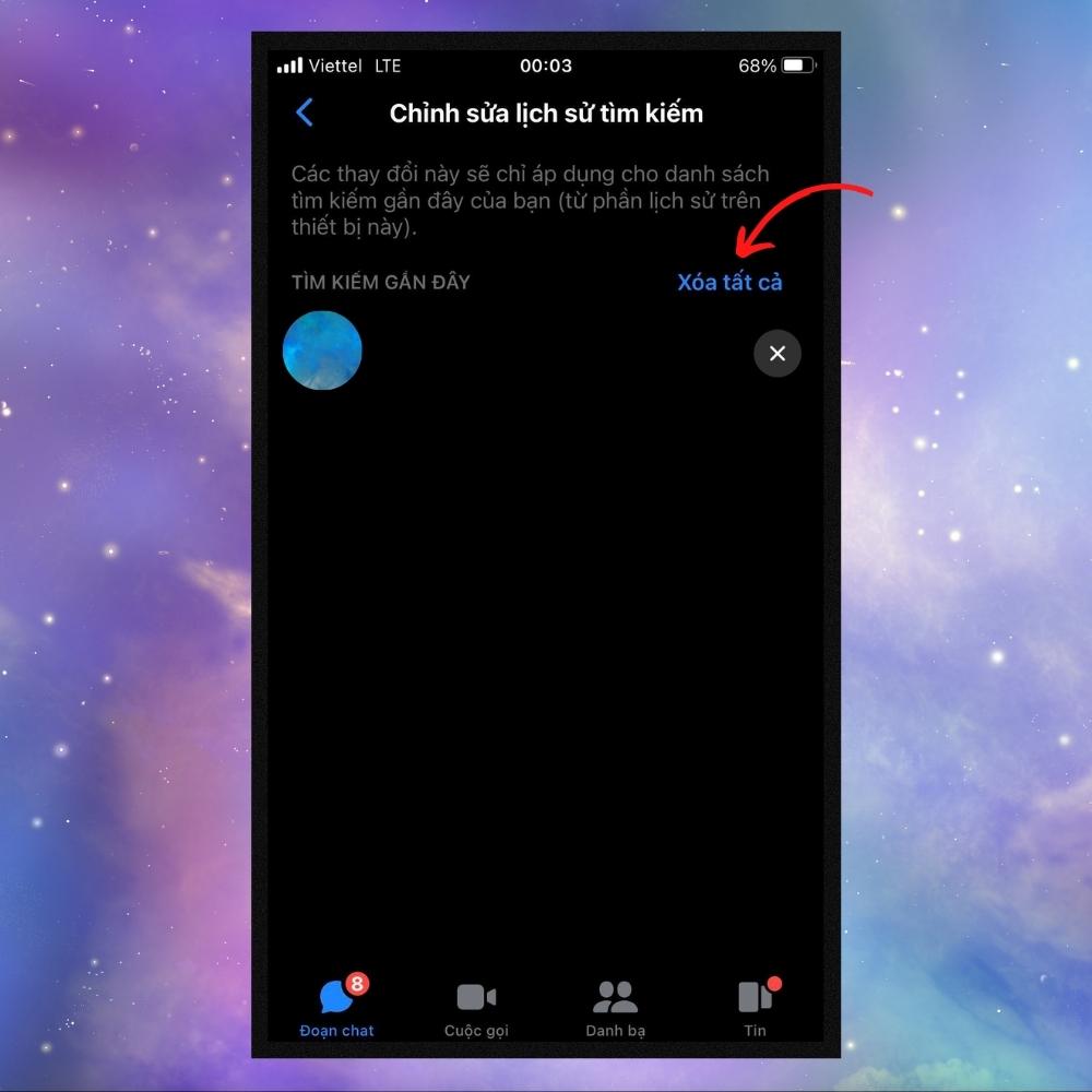Cách xóa người lạ trên thanh tìm kiếm Messenger - Bước 3 