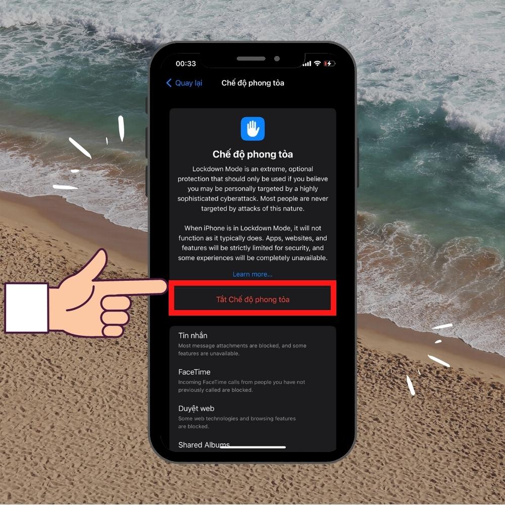 Cách tắt chế độ Lockdown trên điện thoại iPhone 1