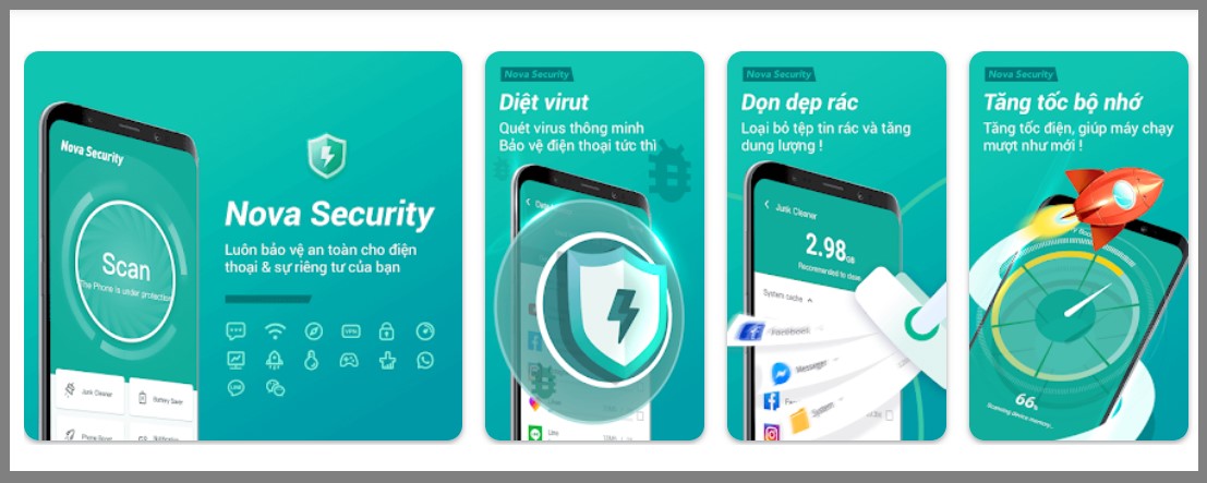 Nova Security - App diệt virus chất lượng và an toàn