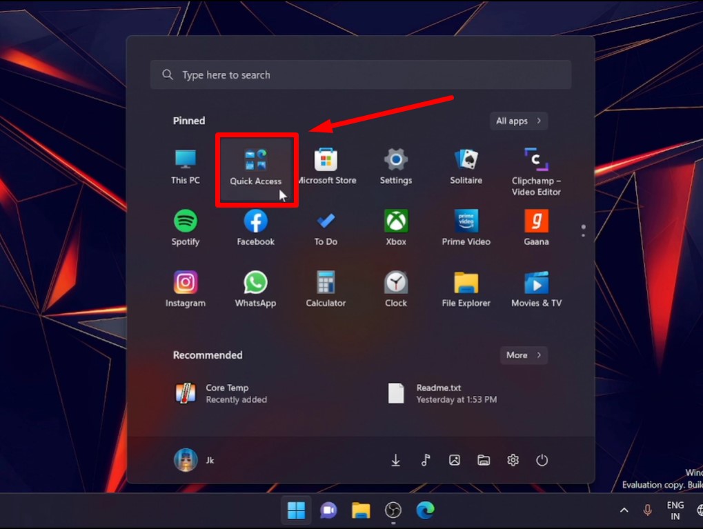 Cách đổi tên thư mục trên Start Menu bước 1