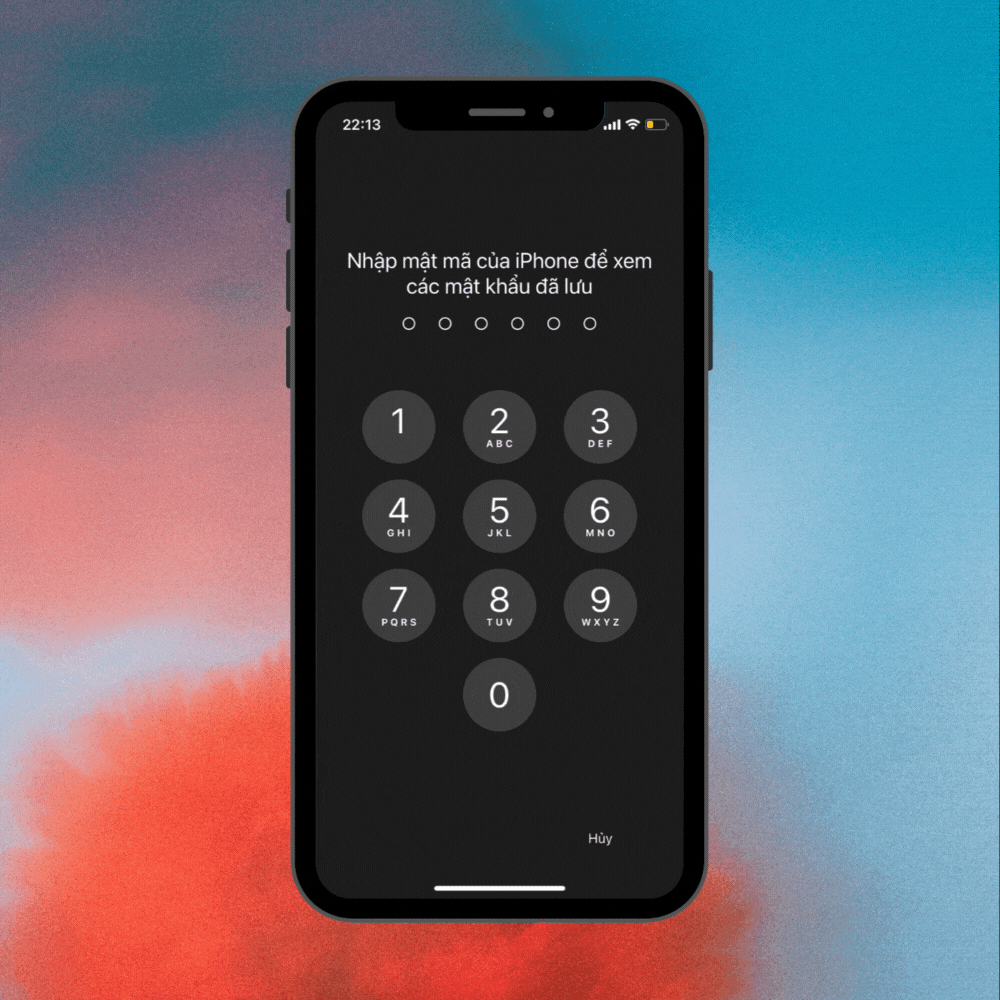 Hướng dẫn cách xem lại mật khẩu đã lưu ở trên iPhone bước 2
