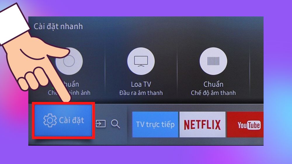 Khôi phục cài đặt gốc của tivi bước 2
