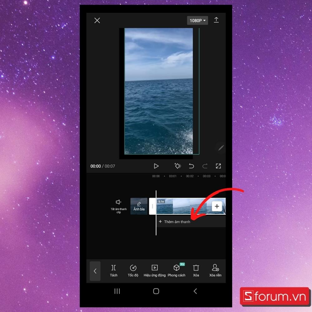 Cách chuyển nhạc Youtube sang Capcut- Bước 7 