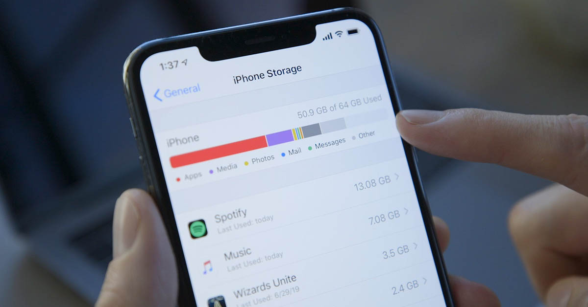 Nguyên nhân iPhone bị chậm vì đầy dung lượng