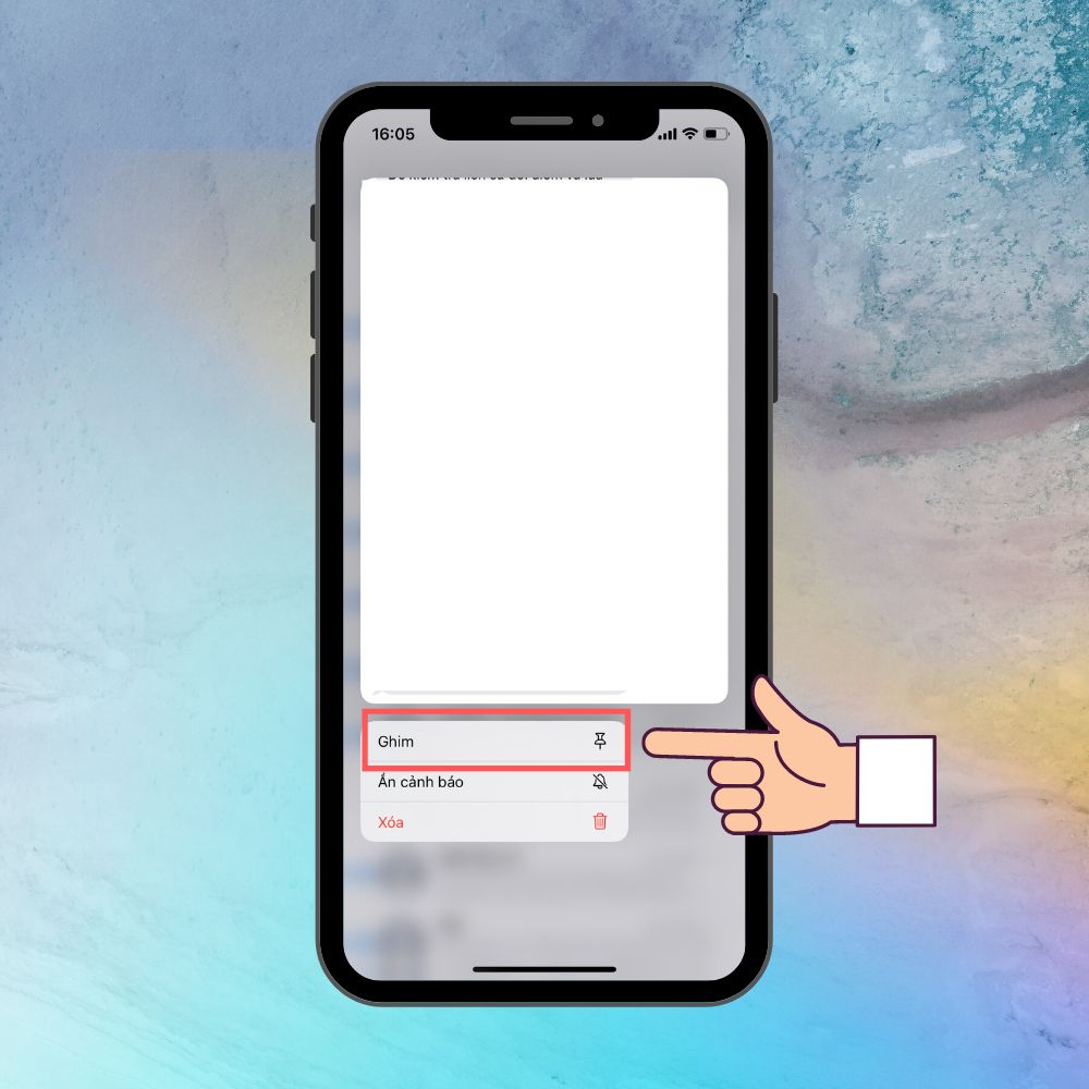 Ghim nội dung được chia sẻ trong tin nhắn 1