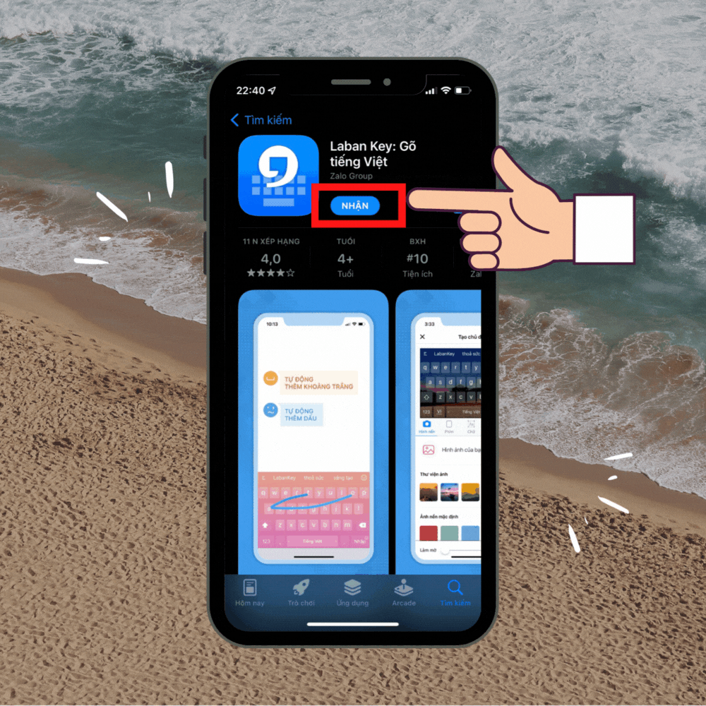 Cách 1: Kích hoạt Laban Key trên iPhone