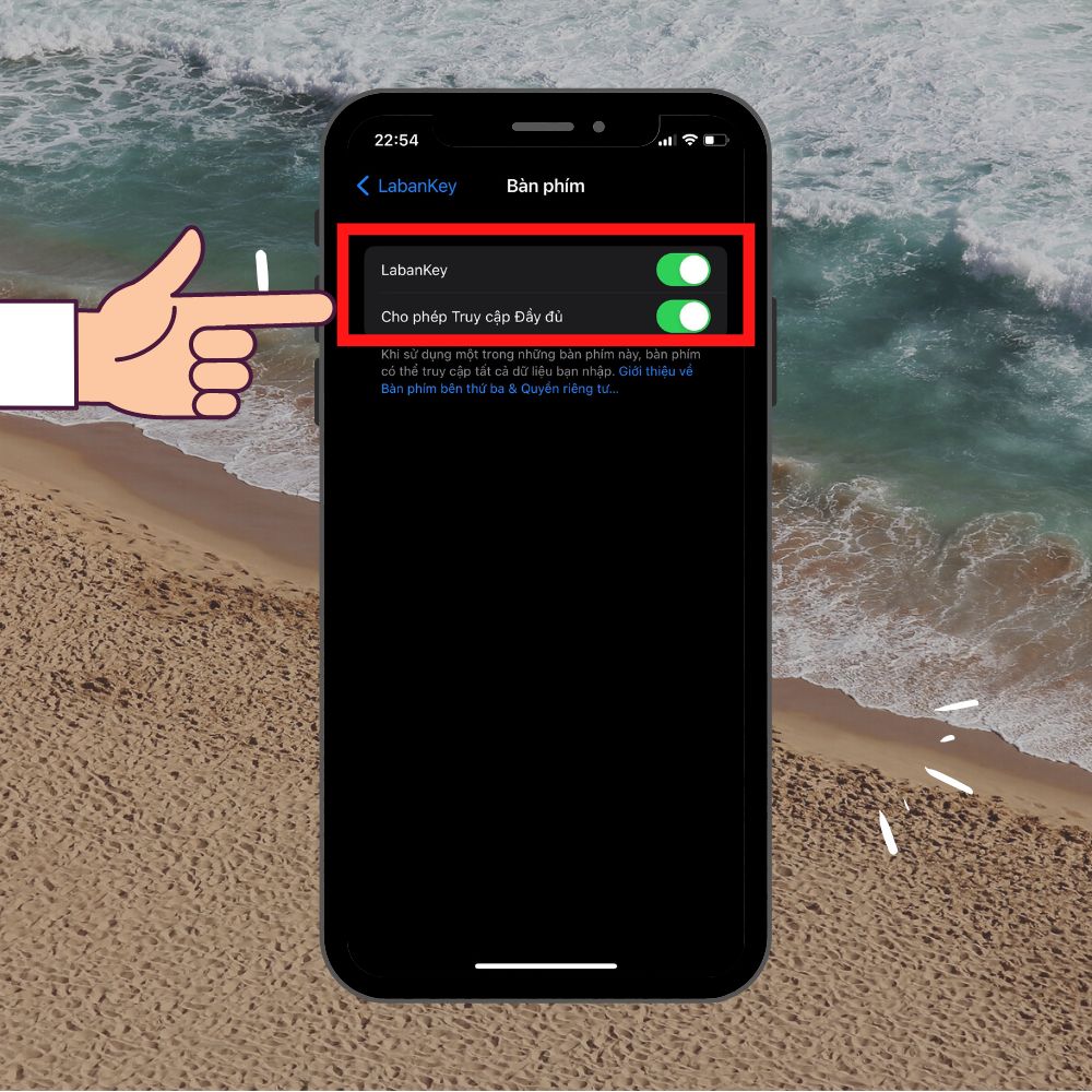 Cách 1: Kích hoạt Laban Key trên iPhone 3